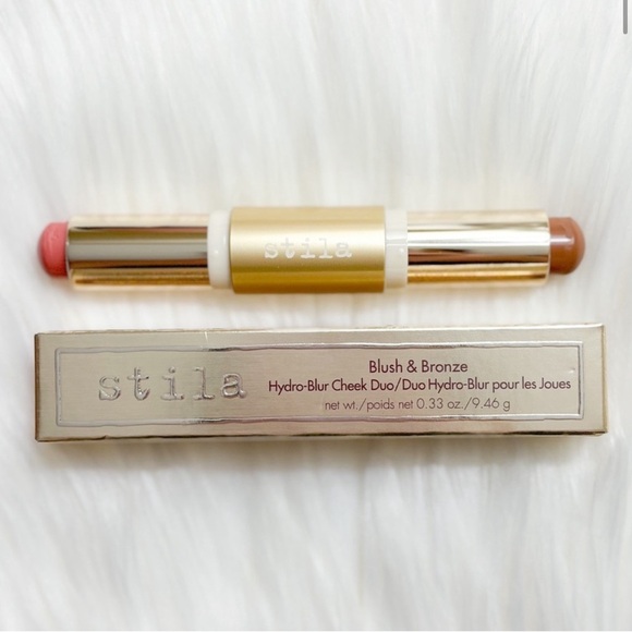GRAPEFRUIT & CARAMEL | Stila Hydro-Blur Cheek Duo – Blush & Bronze – NWT - Picture 2 of 7